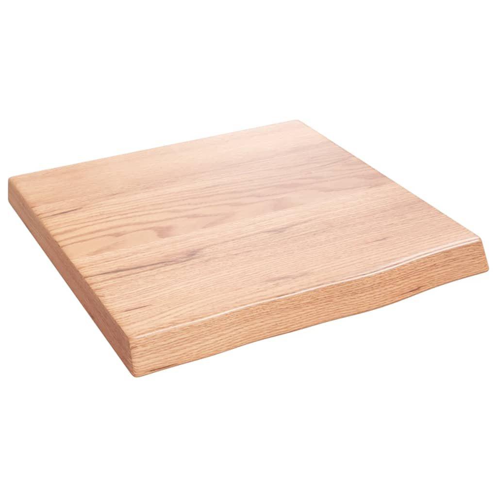 Wall Shelf Light Brown 40x40x(2-4) cm Treated Solid Wood Oak