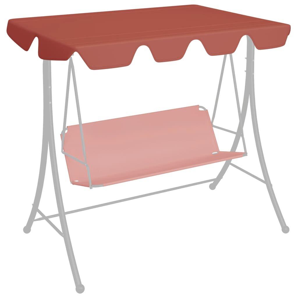 Replacement Canopy for Garden Swing Terracotta 188/168x145/110cm