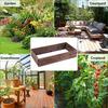 Costway Wooden Raised Garden Bed Outdoor Patio Vegetable Flower Rectangular Planter Box thumbnail 6