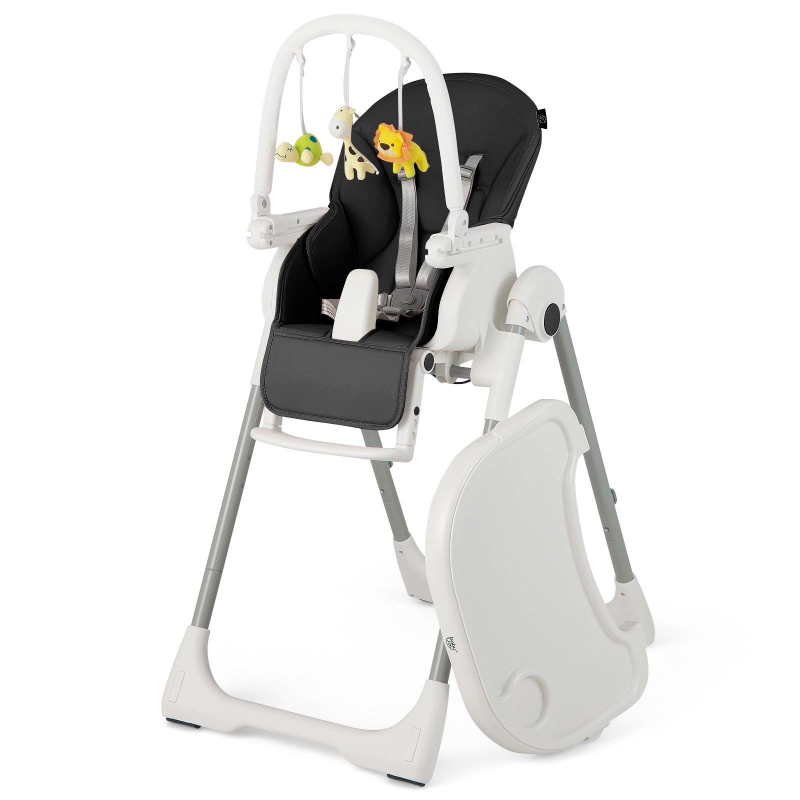 4-in-1 Baby High Chair Toddler Foldable Feeding Chair Adjustable Dining Chair