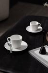 Villeroy & Boch 'Manufacture Rock' Blanc Set of 2 Coffee Cups and Saucers thumbnail 1