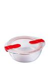 Pyrex 'Cook & Heat' 3 Piece Round Glass Food Container Set thumbnail 5