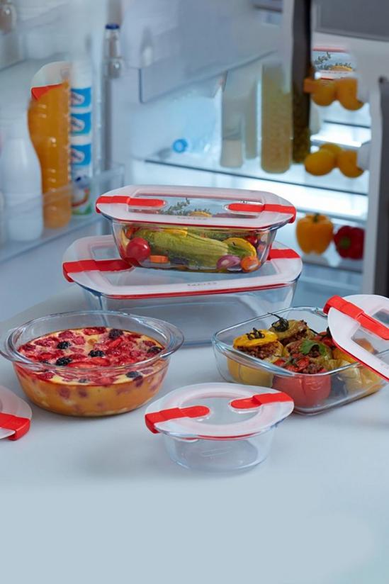 Pyrex Set of 3 Cook & Heat Square Containers 2