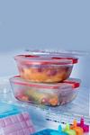 Pyrex 'Cook & Heat' 3 Piece Rectangular Glass Food Container Set thumbnail 3