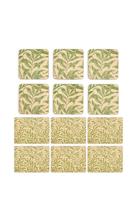 Pimpernel Morris & Co 'Morris Willow Bough' Green Placemats and Coasters 1
