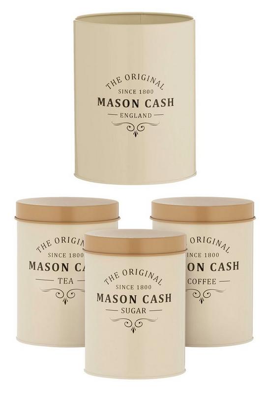 Mason Cash 'Heritage' Tea , Coffee, Sugar Canisters & Utensil Pot Set 1