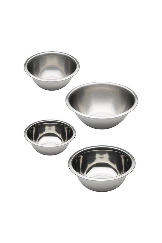 Chef Aid Set of 4 Stainless Steel Mixing Bowls Set 1