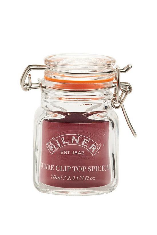 Kilner Set of 12 Clip Top Square Spice Jars 70ml 3