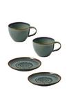Villeroy & Boch Crafted Breeze Set of 2 Coffee Cup and Saucers thumbnail 1