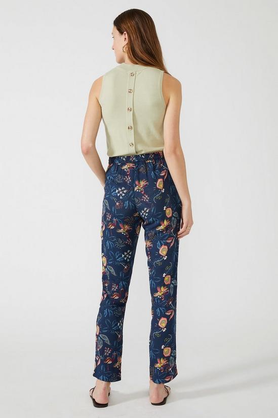 Mantaray Tropical Print Soft Tapered Trouser 3