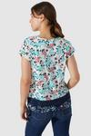 Mantaray Poppy Seed Floral Lace Hem T-Shirt thumbnail 3