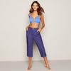 Mantaray Cotton High Waisted Cropped Trousers thumbnail 4