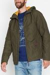 Mantaray Khaki Shower Resistant Hooded Jacket thumbnail 1