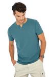 Mantaray Dark Turquoise Cotton T-Shirt thumbnail 1