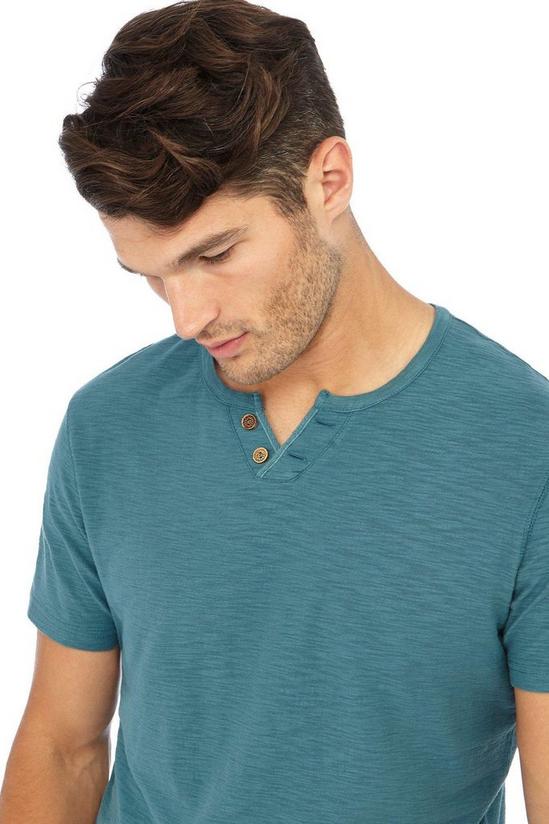 Mantaray Dark Turquoise Cotton T-Shirt 2