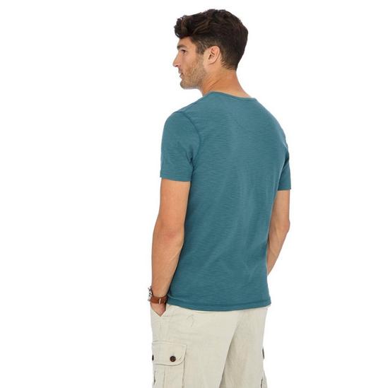 Mantaray Dark Turquoise Cotton T-Shirt 3