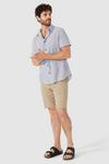 Mantaray Laundered  Fine Stripe Short Sleeve Shirt thumbnail 2