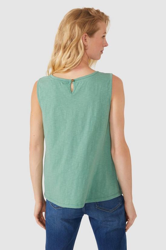 Mantaray Sleeveless Embroidered Front Top 3