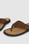 Mantaray Mantaray Perforated Toe Post Leather Sandal thumbnail 2