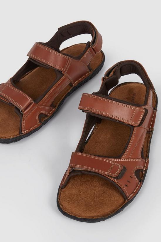 Mantaray Mantaray Double Strap Leather Walking Sandal 2