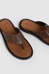 Mantaray Mantaray Perforated Toe Post Leather Sandal thumbnail 2
