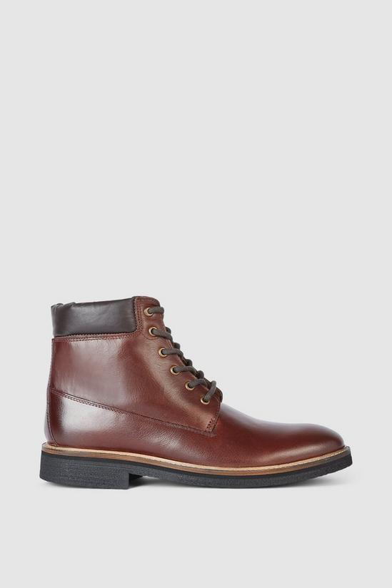 Mantaray Rydal Leather Plain Toe Padded Collar Boot 1