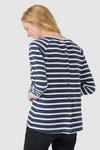 Mantaray Cosy Striped Brushed Back Crew Neck Sweat Top thumbnail 4