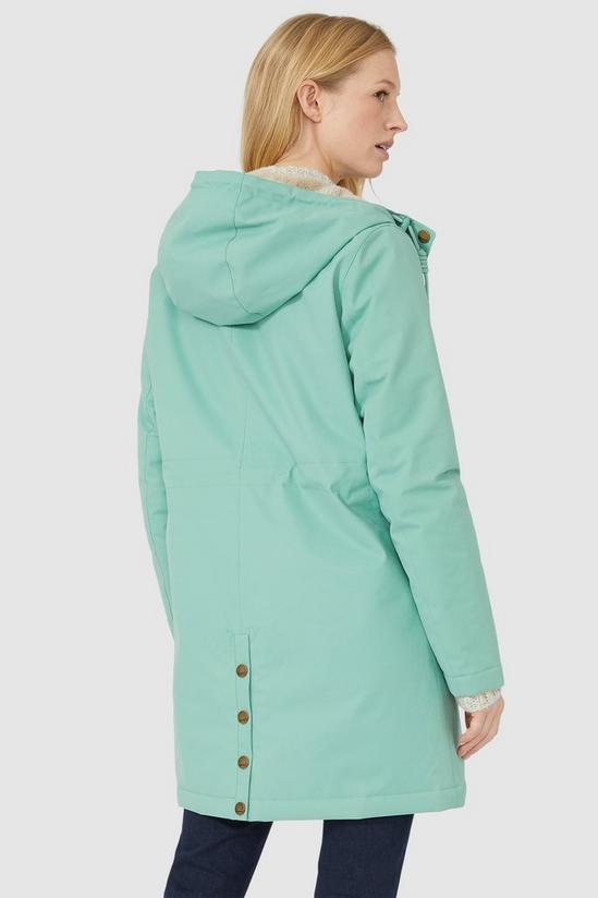 Mantaray Padded Raincoat With Borg Lined Hood 4