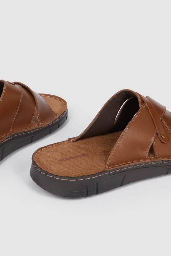 Mantaray Bude Multi Cross Strap Leather Comfort Sandal 3