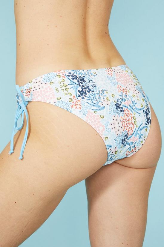 Mantaray Shorething Printed Tie Side Bikini Bottom 4