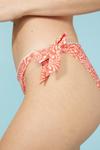 Mantaray Tie Side Bikini Bottom With Crochet Trim thumbnail 3