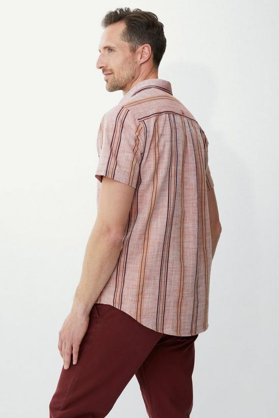 Mantaray Vertical Textured Stripe Ss Shirt 4