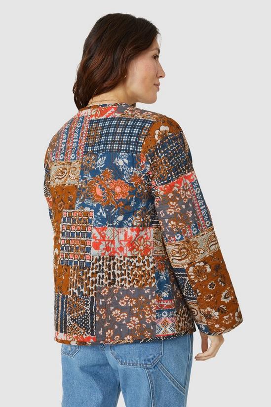 Mantaray Patchwork Print Quilted Jacket 4