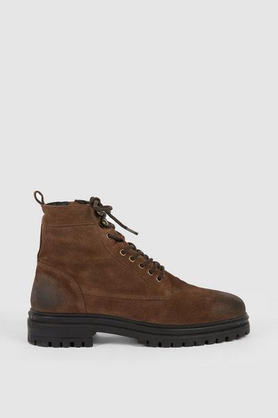 Suede Lace Up Premium Military Boot