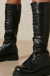 MissPap Lace Up Knee High Chunky Boots thumbnail 2