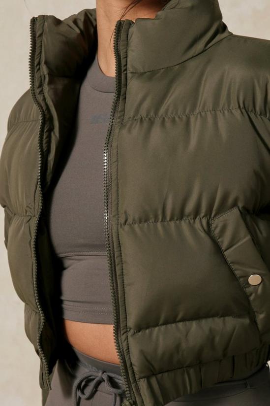 MissPap Funnel Neck Cropped Puffer Jacket 2