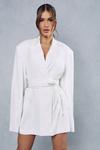 MissPap Premium Tailored Oversized Belted Blazer Dress thumbnail 1