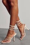 MissPap Lace Up Strappy Heels thumbnail 3