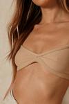 MissPap Ribbed Ruched Front Bralette thumbnail 2
