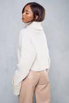 MissPap Ribbed Roll Neck Cropped Jumper thumbnail 3