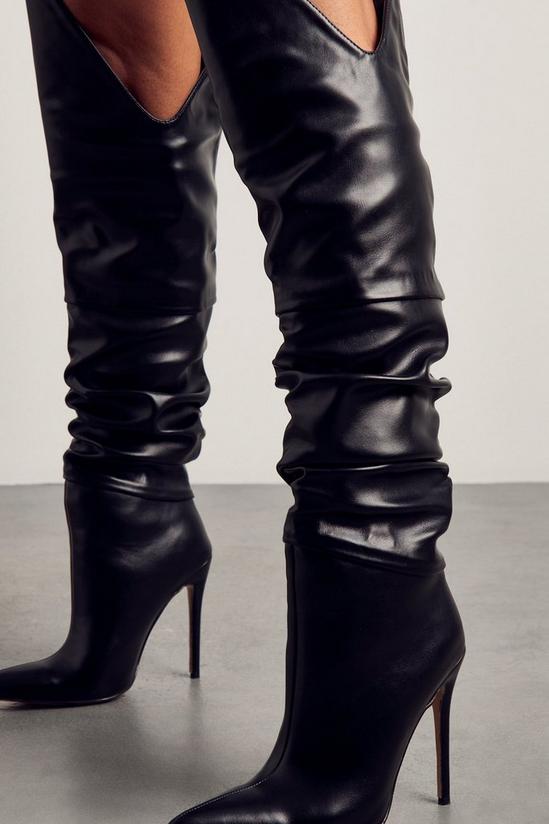 MissPap Over The Knee Ruched Boots 2
