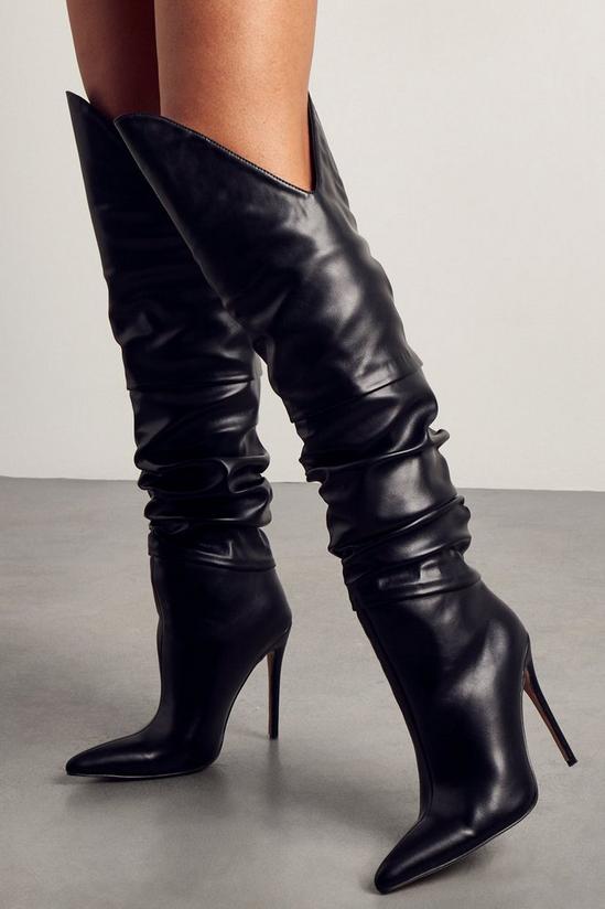 MissPap Over The Knee Ruched Boots 3
