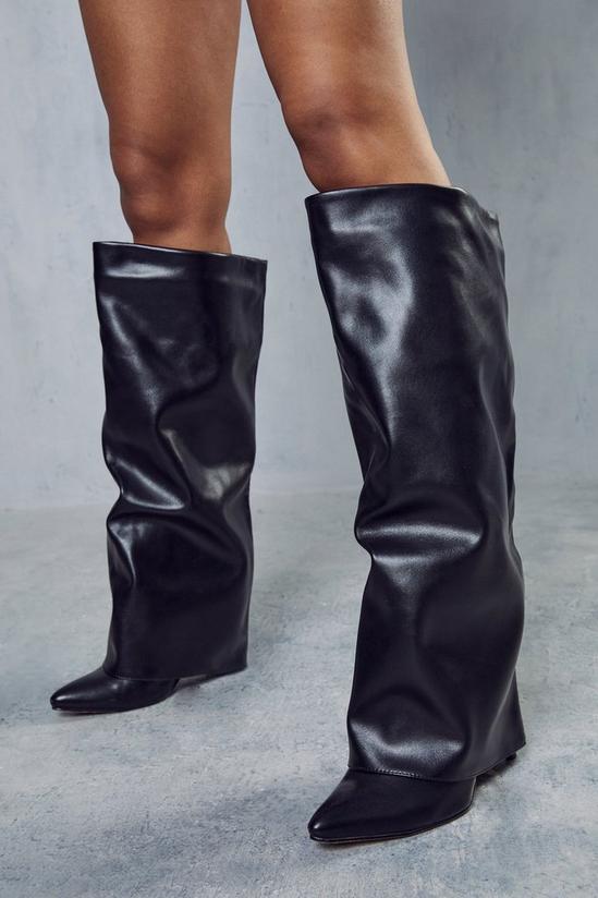 MissPap Folded Knee High Boots 1