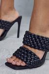 MissPap Woven Strappy Heeled Mules thumbnail 2