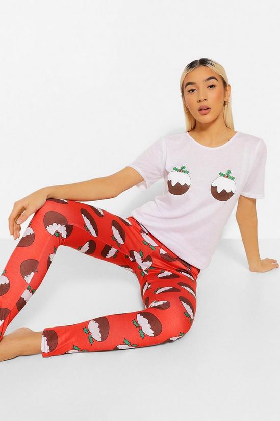 boohoo Christmas Pudding Pyjama Set 4