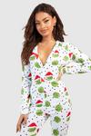 boohoo Christmas Sprouts Jersey Onesie thumbnail 4