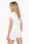 boohoo Ofcl Embossed Towelling Crop Shirt thumbnail 2