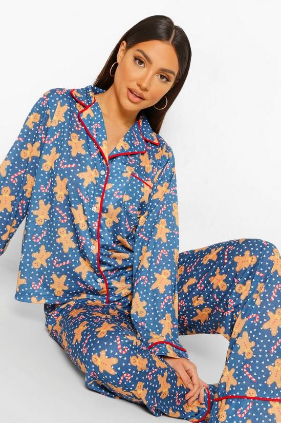 boohoo Mix and Match Gingerbread Man PJ Trousers 1