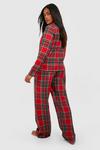 boohoo Mix and Match Flannel Check PJ Trousers thumbnail 2