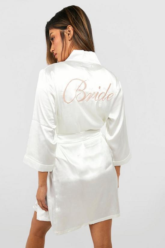 boohoo Bride Satin Robe 1